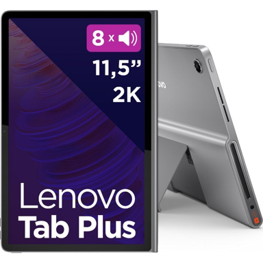 LENOVO Tablet Tab Plus, 11.5", 8 GB / 128 GB, Android 14, siva
